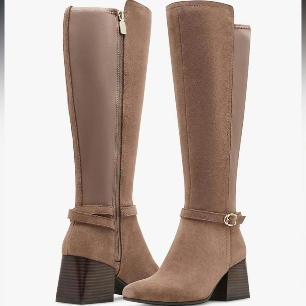 🌸BORN🌸 Tenor Waterproof Knee High Suede Boot Size: 6M